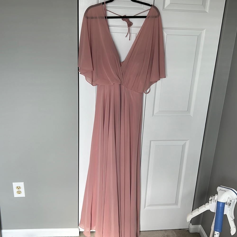 Gorgeous dusty pink long dress (prom or bridesmaid)
